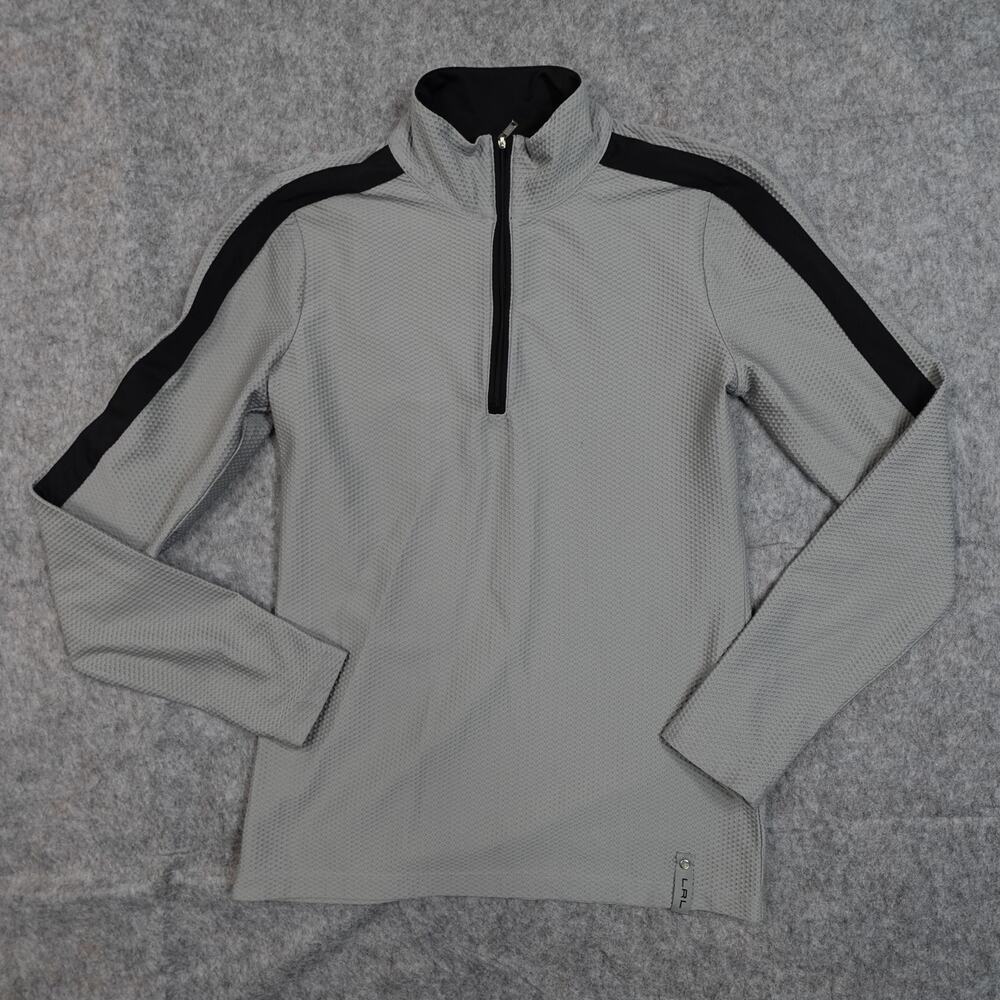 Ralph Lauren Pullover Womens Small 1/4 Zip Gray Athletic Activewear Running Golf